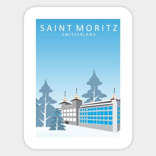 Saint Moritz Hotel Sticker